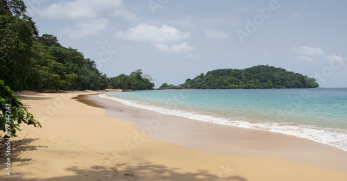 Fototapeta Naklejka Na Ścianę i Meble -  Praia Coco auf Principe Island, Sao Tome und Principe, Afrika