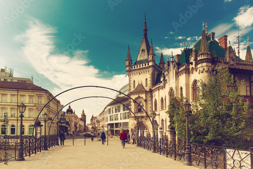 View of Jakabov Palace in the old town in Kosice, Slovakia photo