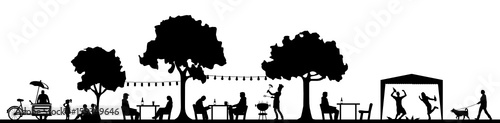 Silhouette Biergarten