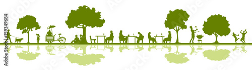 Silhouette Biergarten