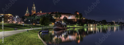 Fototapeta Panorama Wawel Royal Castle w Krakowie, Polska