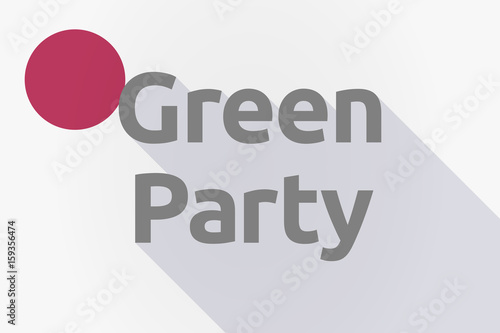 Wallpaper Mural Long shadow Japan flag with  the text Green Party Torontodigital.ca