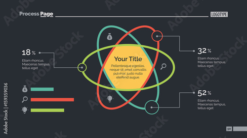 Atom Percentage Chart Slide Template