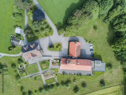 Aerial view of farm building © Mario