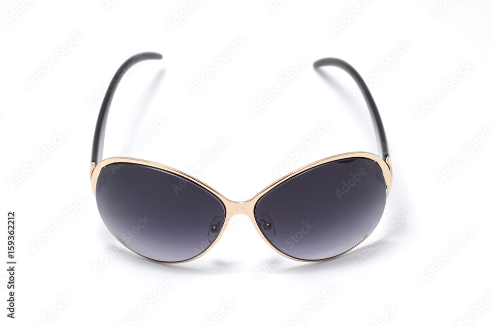 women's sunglasses with brown glass isolated on white women's sunglasses with brown glass isolated on white