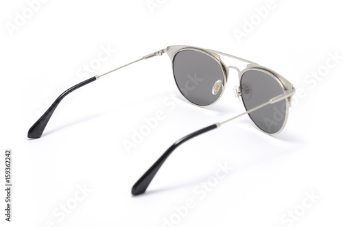 women's sunglasses with gray glass isolated on white