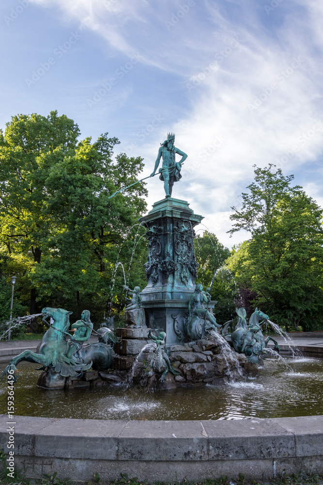 Fountain in the Stadtpark in Nuremberg