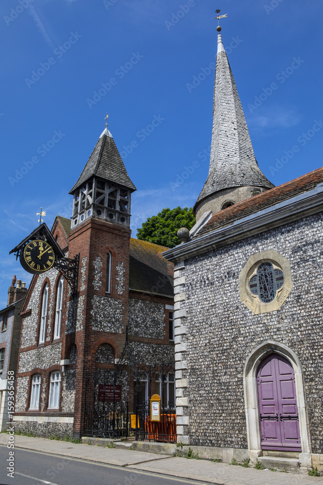 St. Michael-in-Lewes Church in the UK. St. Michael-in-Lewes Church in the UK.