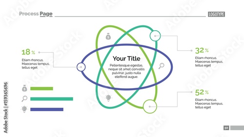 Atom Percentage Chart Slide Template