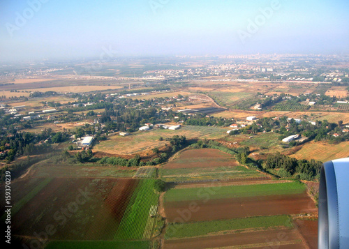 Tel Aviv Ayalon River from airplane May 2008