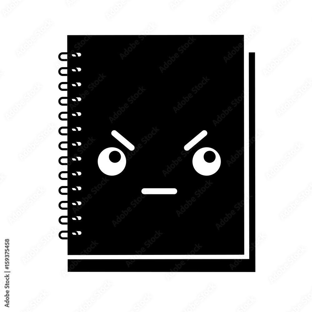 note book kawaii character vector illustration design note book kawaii character vector illustration design
