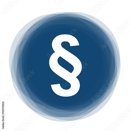 Abstract round button - paragraph - law