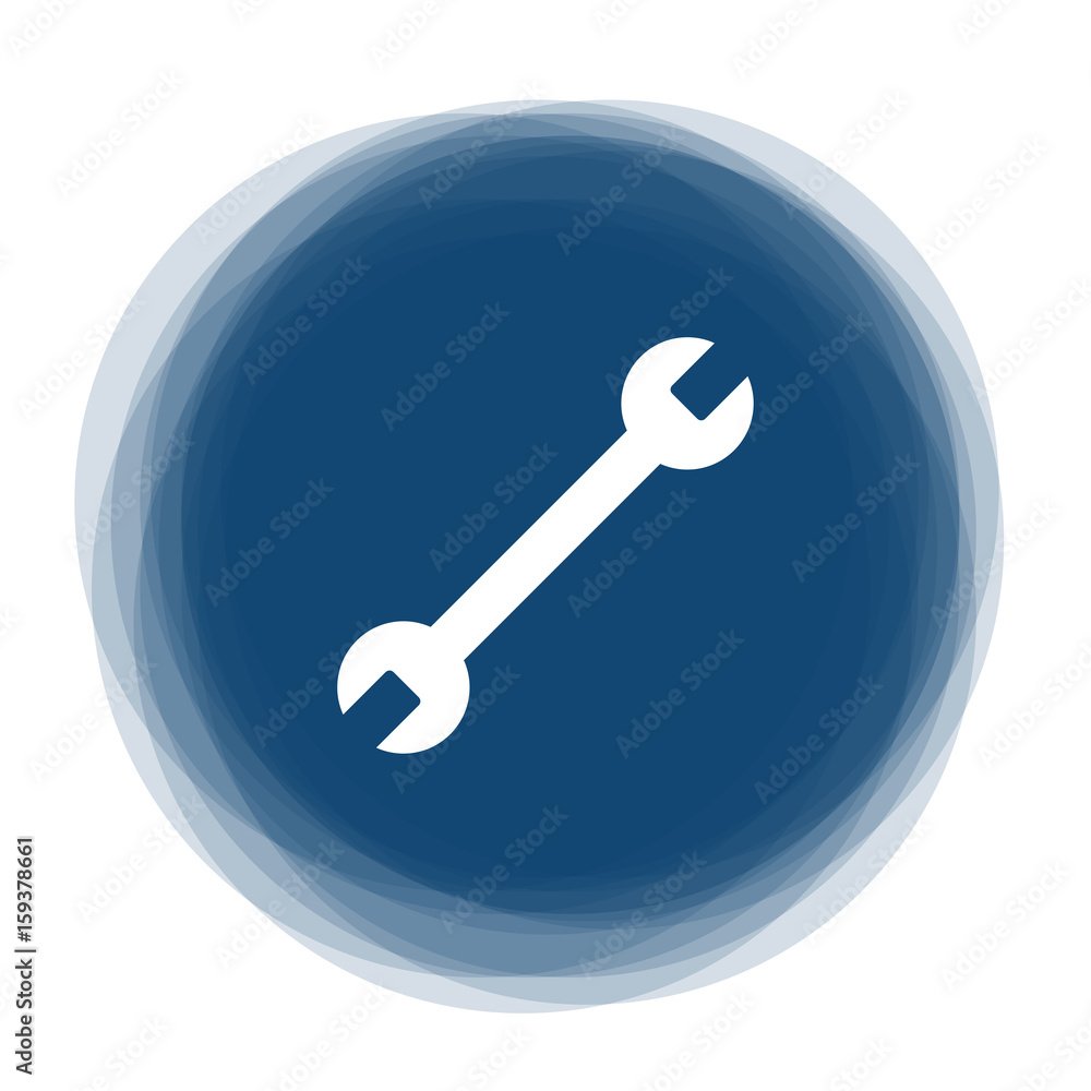 Abstract round button - wrench - edit Abstract round button - wrench - edit