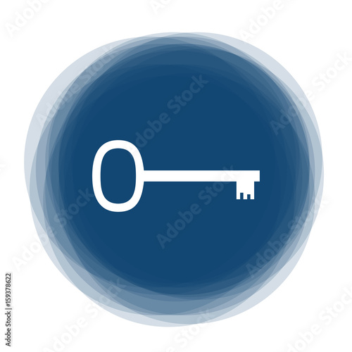 Abstract round button - retro key