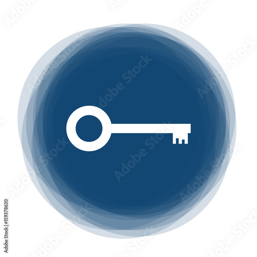 Abstract round button - old key