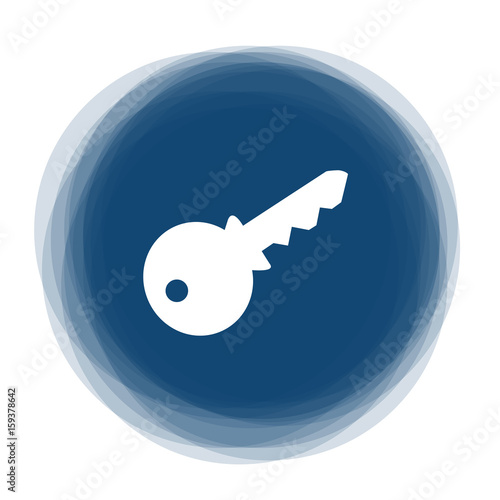 Abstract round button - key - safety