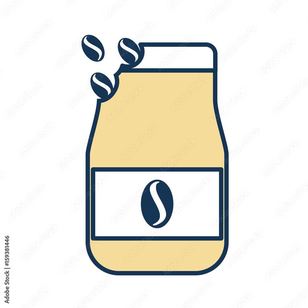 coffee toast bag icon vector illustration design coffee toast bag icon vector illustration design