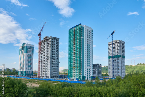 Photography Real estate. Construction new home Building a house