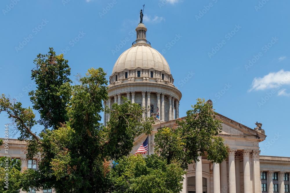 Naklejka premium Oklahoma State Capital Dome.