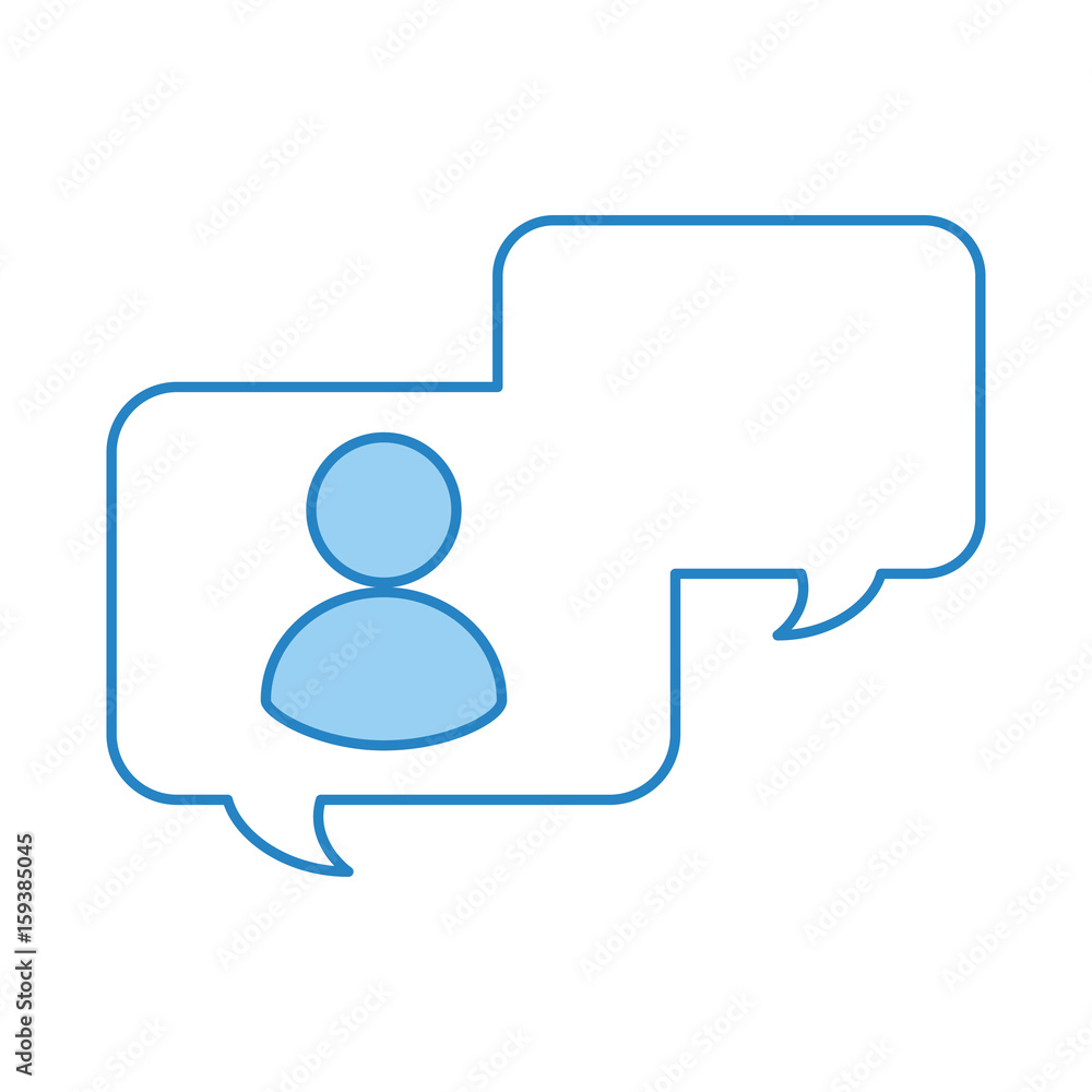 speech bubbles with avatar user vector illustration design speech bubbles with avatar user vector illustration design