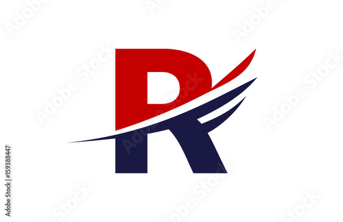 Free Download R wing swoosh letter logo - GFXLoad
