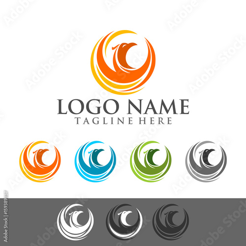 PHOENIX simple logo for branding company,