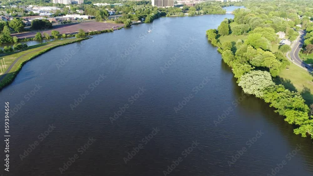 Aerial View Cooper River Pennsauken New Jersey Aerial View Cooper River Pennsauken New Jersey