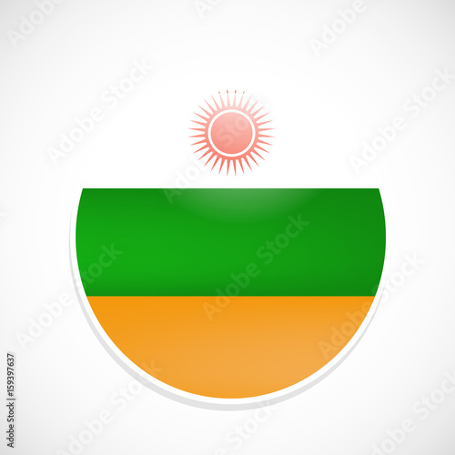 Indian State Madhya Pradesh flag