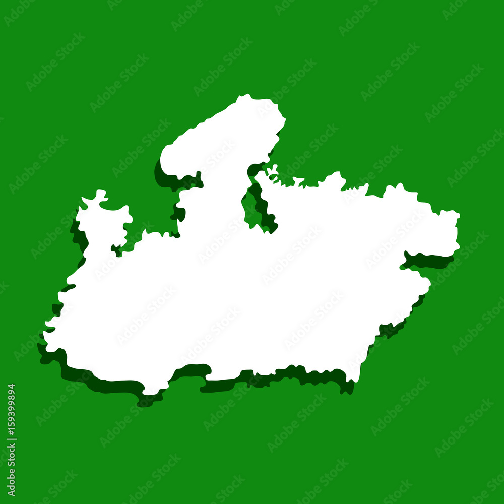 Indian State Madhya Pradesh map