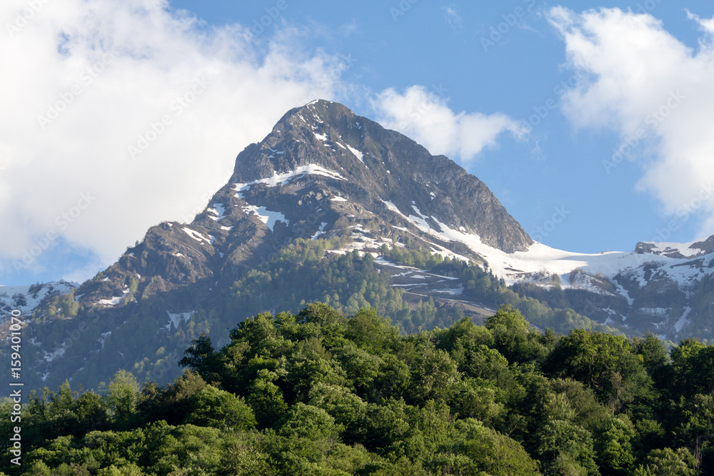 Mountain peaks in the vicinity of the city of Adler Mountain peaks in the vicinity of the city of Adler