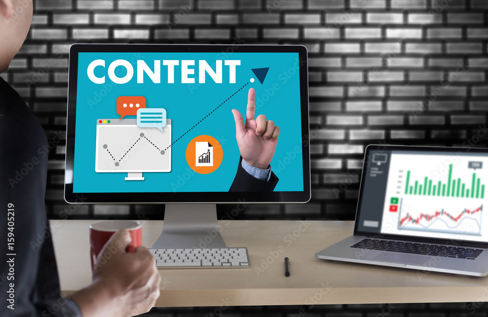 content marketing Content Data Blogging Media Publication Information Vision Concept content marketing Content Data Blogging Media Publication Information Vision Concept