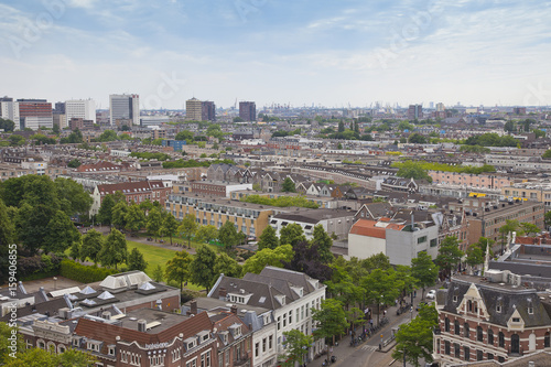 View at skyline of Rotterdam, The Netherlands