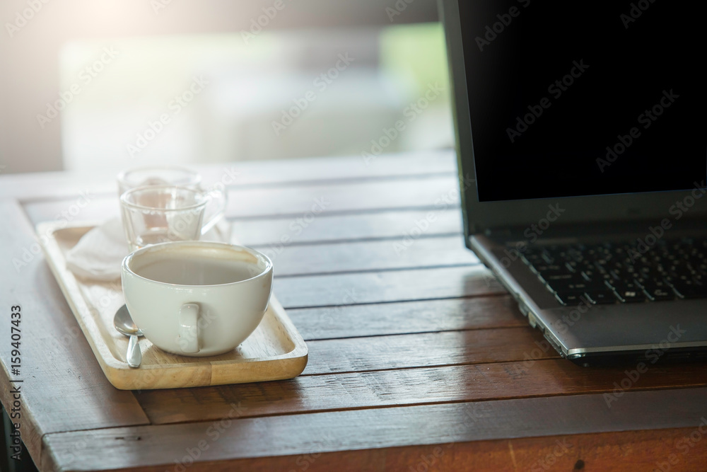 Coffee on the table in cafe. Coffee on the table in cafe.