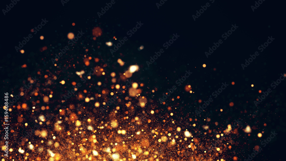 Sparkle glitter, stars and sparkling flow abstract background