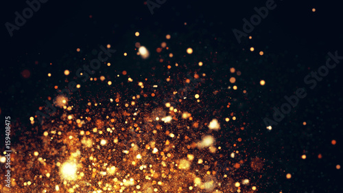 Sparkle glitter, stars and sparkling flow abstract background