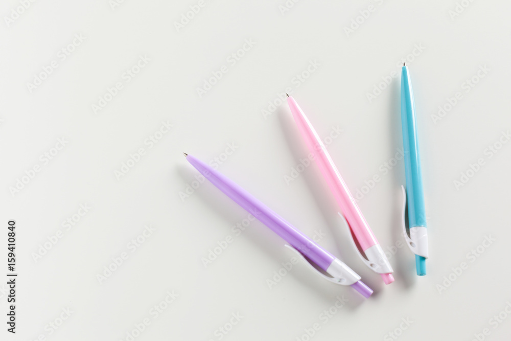 pens isolated on white background pens isolated on white background