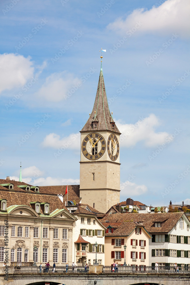 St. Peter Cathedral, Zürich (Landmark), downtown