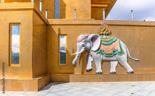 Elephant at the Buddha Dordenma, Thimphu, Bhutan photo