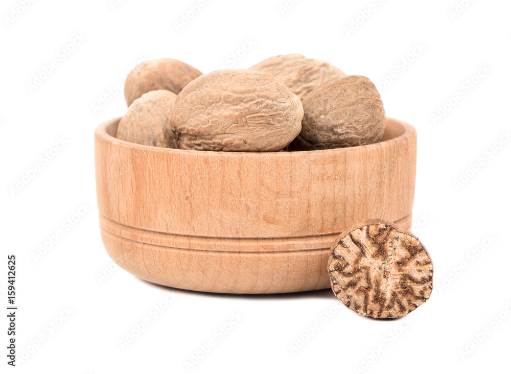 Nutmeg in bowl Nutmeg in bowl