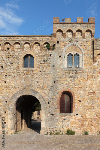 Facade of the medieval Castle  Bovino  Foggia  Apulia  Italy