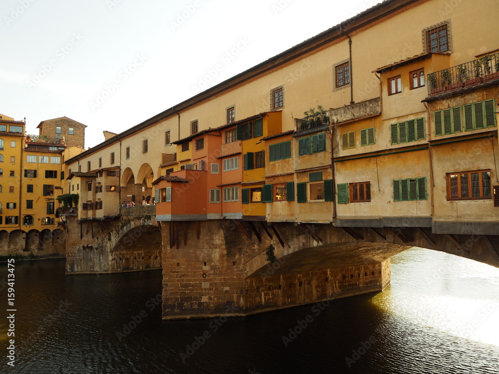 Ponte Vecchio im Abendrot Florenz