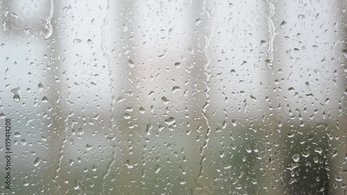 Rain on a window pane