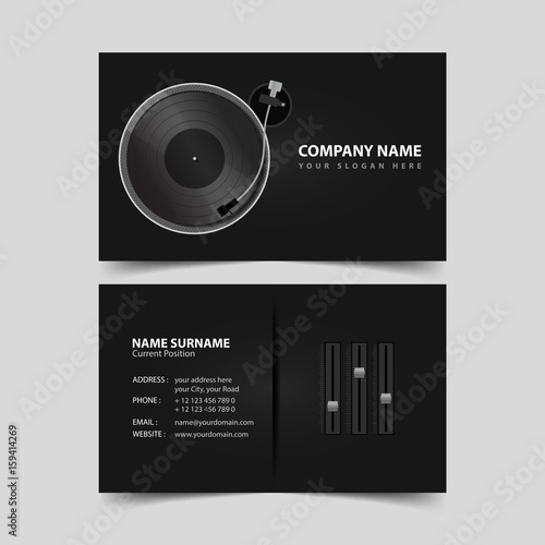 Deejay Business Card Template.