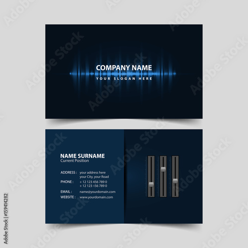 Deejay Business Card Template.