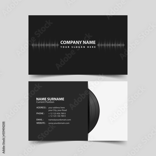 Deejay Business Card Template.