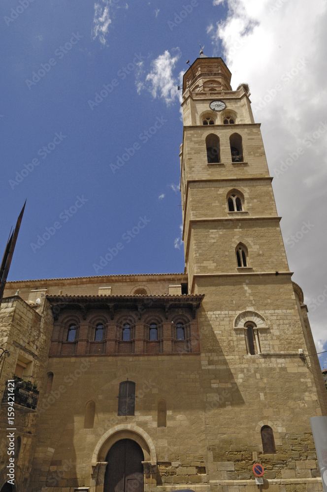 San Pedro church in Fraga, Huesca province, Aragon, Spain