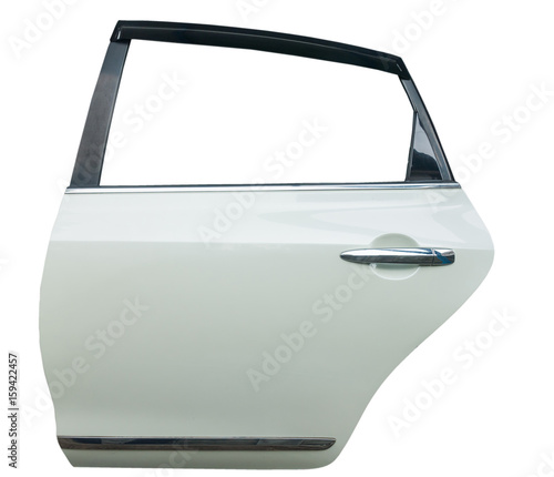 car door isolated on white background with clip path