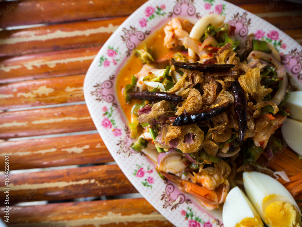 Wing Bean Shrimp Salad,Thai food