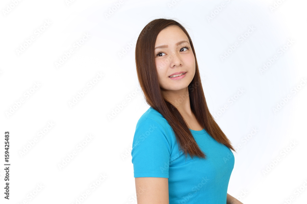 微笑む女性 微笑む女性