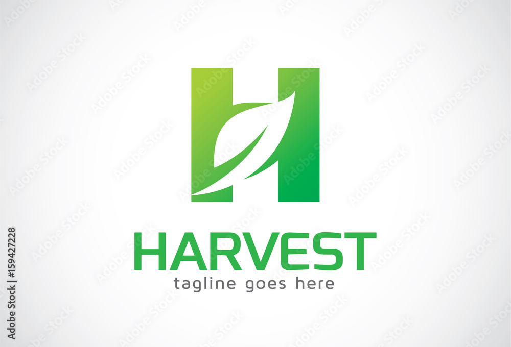 Letter H Leaf Logo Template Design Vector, Emblem, Design Concept, Creative Symbol, Icon Letter H Leaf Logo Template Design Vector, Emblem, Design Concept, Creative Symbol, Icon